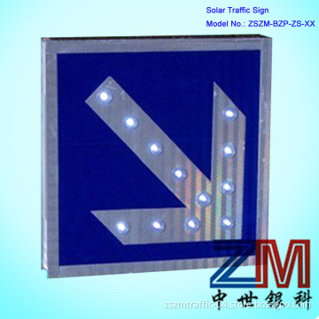 Aluminum Solar One Arrow Road Sign/ Roadway Safety Warning Sign